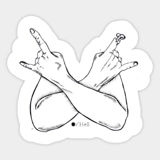 Crossed arms Sticker